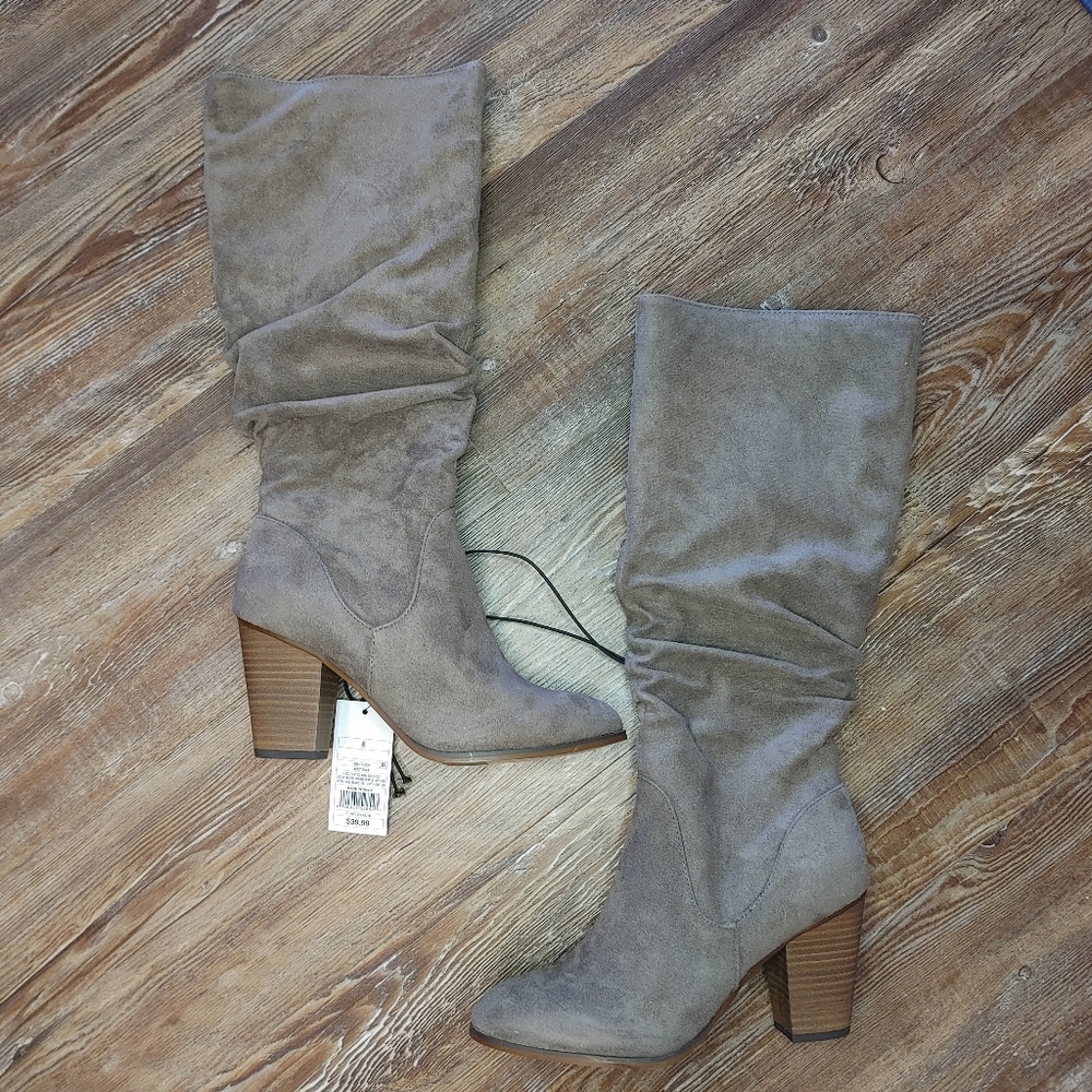 Tan Mid calf boots